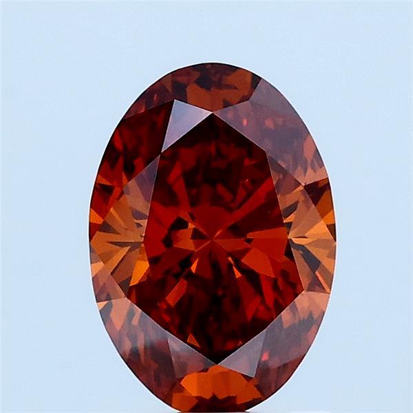 1ct Oval FANCY VIVID ORANGE VS1 Lab Created Diamond