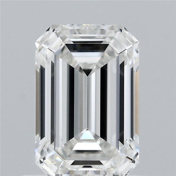 0.94ct Emerald F VS1 Lab Created Diamond