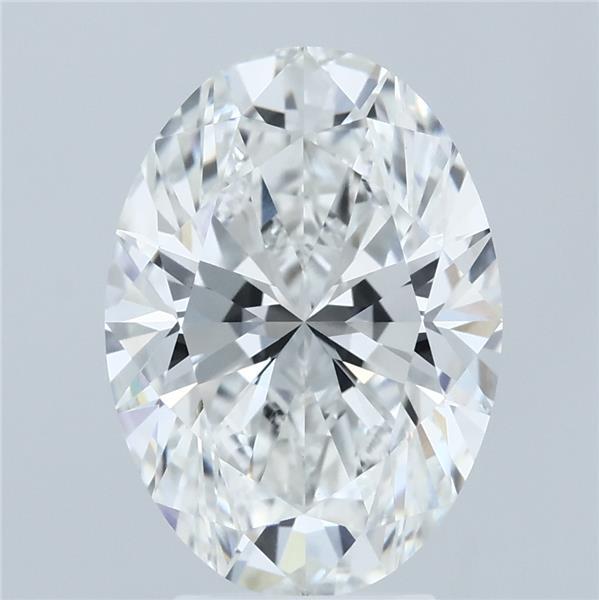 4.09ct Oval F VVS2 Lab Created Diamond