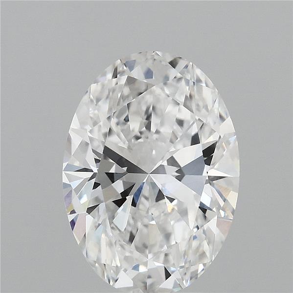 3ct Oval E VVS1 Lab Created Diamond