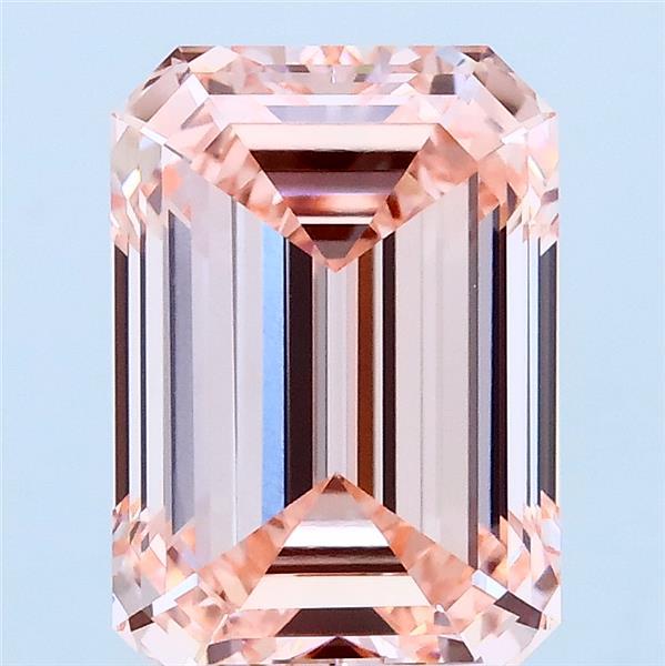 3.1ct Emerald FANCY INTENSE PINK VVS2 Lab Created Diamond
