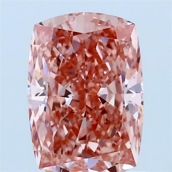 1.5ct Cushion FANCY VIVID PINK VVS2 Lab Created Diamond