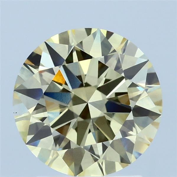 2.09ct Round FANCY YELLOW VS1 Lab Created Diamond