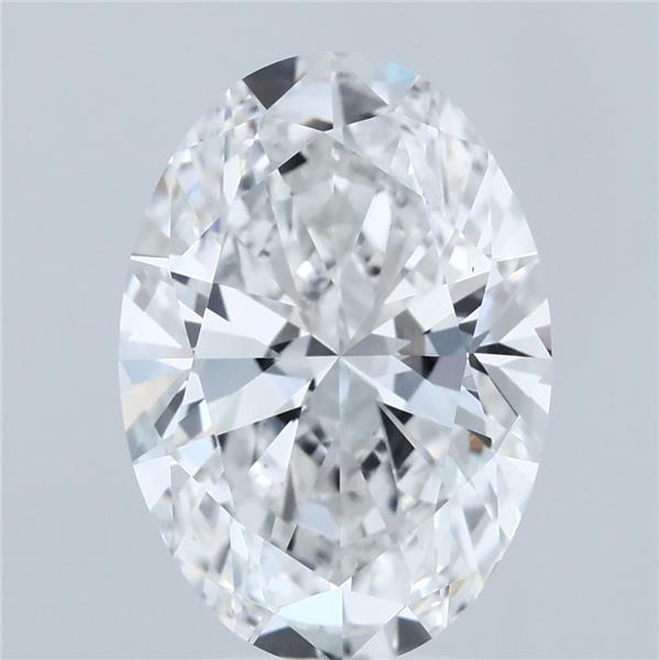 4ct Oval E VS1 Lab Created Diamond