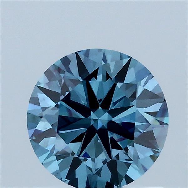 1ct Round FANCY VIVID BLUE VS2 Lab Created Diamond