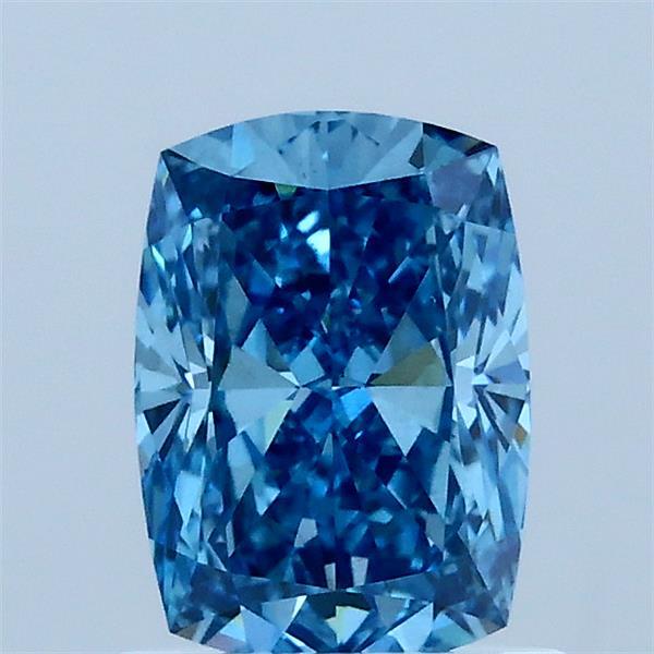 1.05ct Cushion FANCY VIVID BLUE VS1 Lab Created Diamond