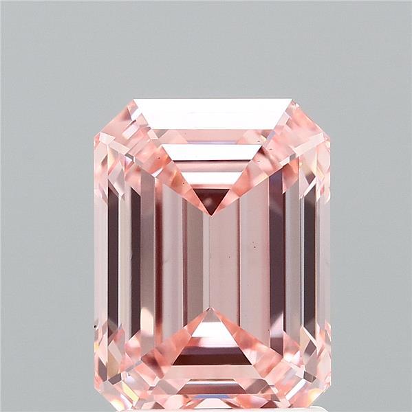 2.02ct Emerald FANCY VIVID PINK VS1 Lab Created Diamond