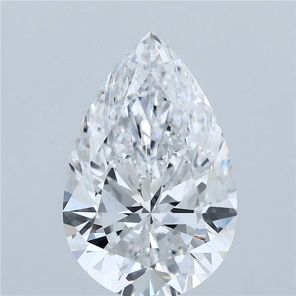 3.02ct Pear D VVS2 Lab Created Diamond