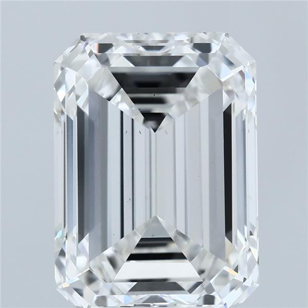 6.01ct Emerald F VS2 Lab Created Diamond