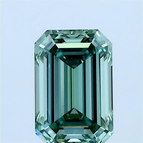 1ct Emerald FANCY VIVID GREEN VVS2 Lab Created Diamond