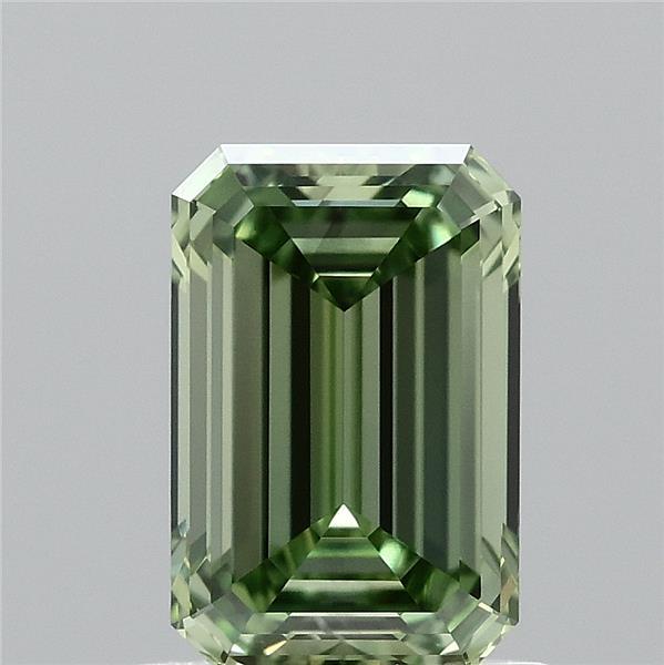 1.04ct Emerald FANCY VIVID GREEN VS1 Lab Created Diamond