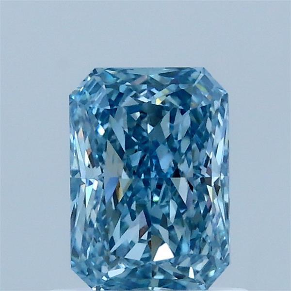 0.92ct Radiant FANCY VIVID BLUE VS1 Lab Created Diamond