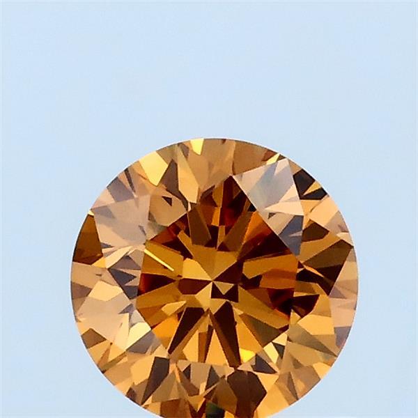 0.75ct Round FANCY BROWN VS1 Lab Created Diamond