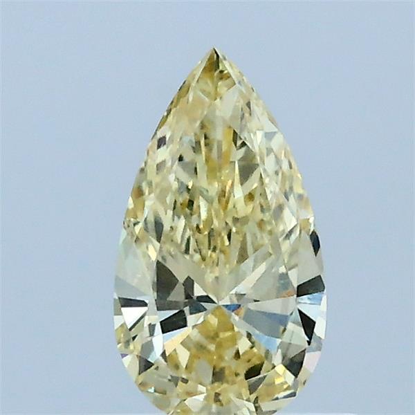 0.51ct Pear FANCY YELLOW VVS2 Lab Created Diamond