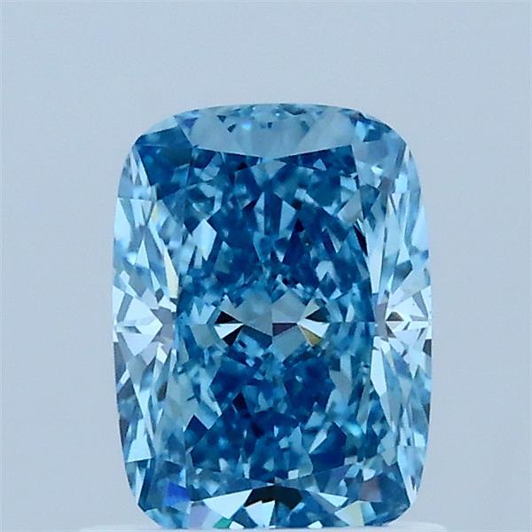 1.01ct Cushion FANCY VIVID BLUE VVS2 Lab Created Diamond