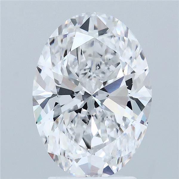 3.06ct Oval D VVS2 Lab Created Diamond