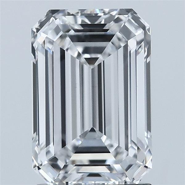 2.1ct Emerald D VVS2 Lab Created Diamond