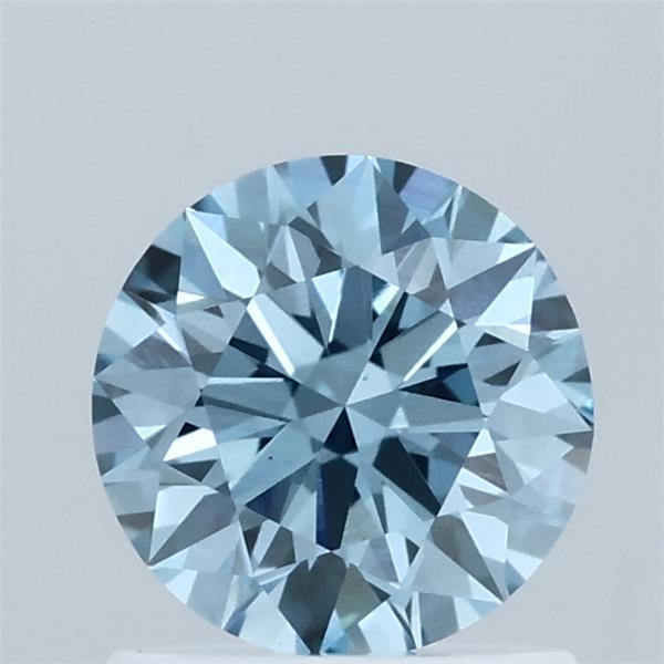 1ct Round FANCY VIVID BLUE VS1 Lab Created Diamond