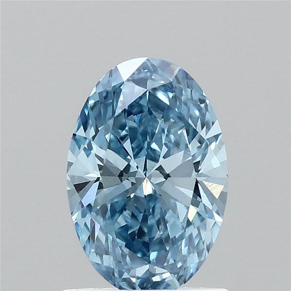 1.04ct Oval FANCY VIVID BLUE VS1 Lab Created Diamond