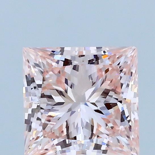1.01ct Princess FANCY PINK VS1 Lab Created Diamond