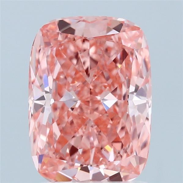 2.02ct Cushion FANCY VIVID PINK VS1 Lab Created Diamond