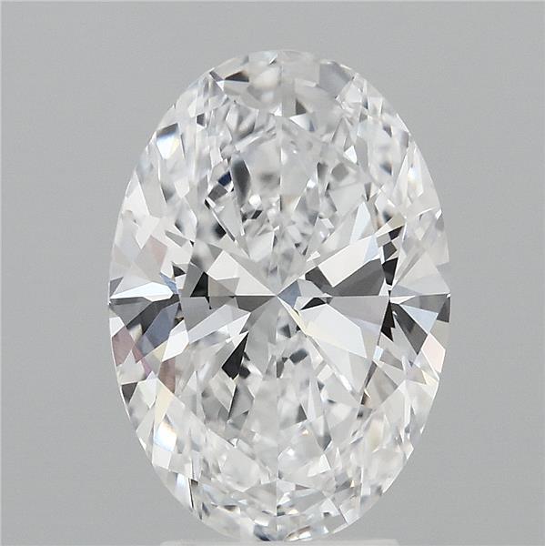 3.53ct Oval D FL Lab Created Diamond