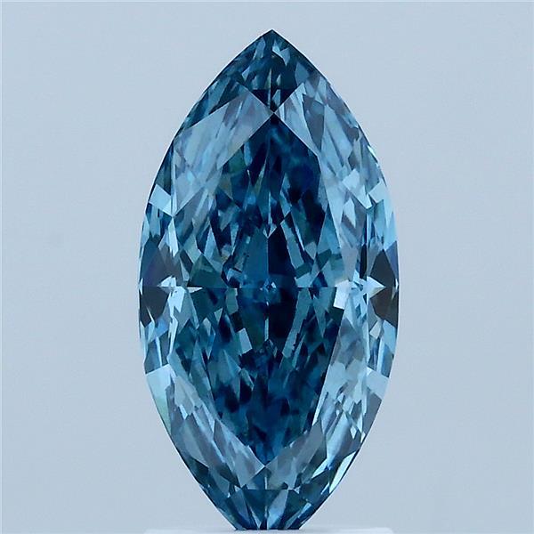 2.14ct Marquise FANCY VIVID BLUE VS1 Lab Created Diamond