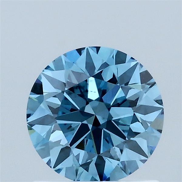 1.02ct Round FANCY VIVID BLUE VS2 Lab Created Diamond