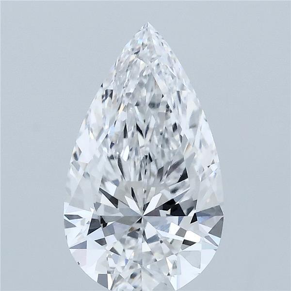 2ct Pear D VS1 Lab Created Diamond