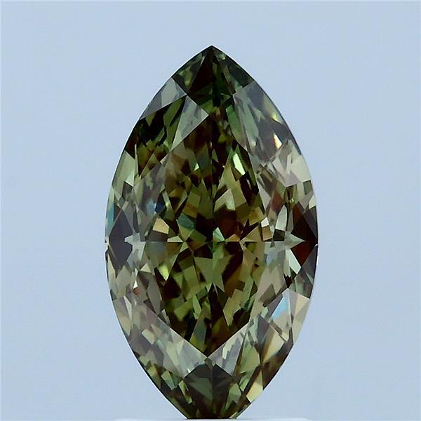 2.12ct Marquise FANCY VIVID GREEN VS1 Lab Created Diamond