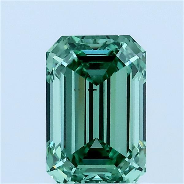 1.01ct Emerald FANCY VIVID GREEN VS2 Lab Created Diamond