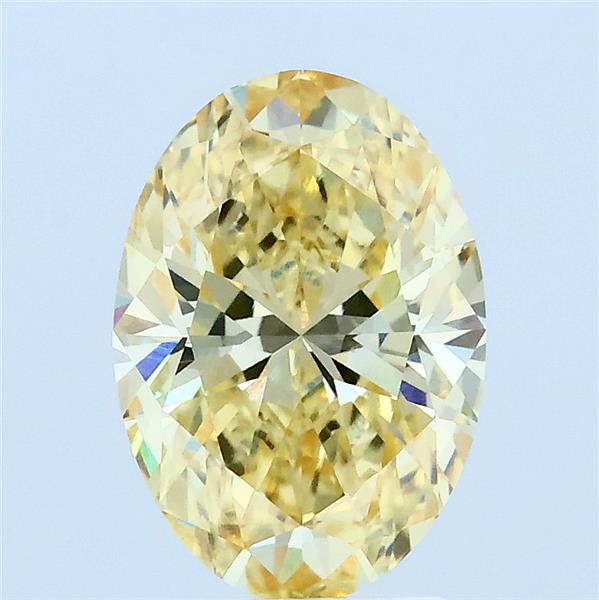 2.02ct Oval FANCY INTENSE YELLOW VVS2 Lab Created Diamond