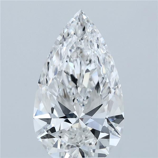 4.09ct Pear F VVS2 Lab Created Diamond