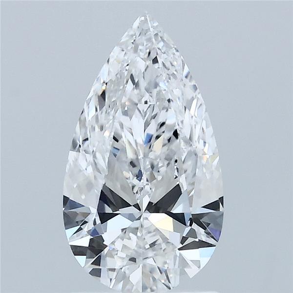 1.23ct Pear D VVS2 Lab Created Diamond