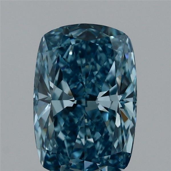 1.01ct Cushion FANCY VIVID BLUE VVS2 Lab Created Diamond