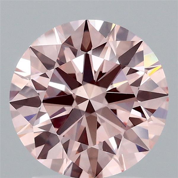 2.09ct Round FANCY INTENSE PINK VS1 Lab Created Diamond
