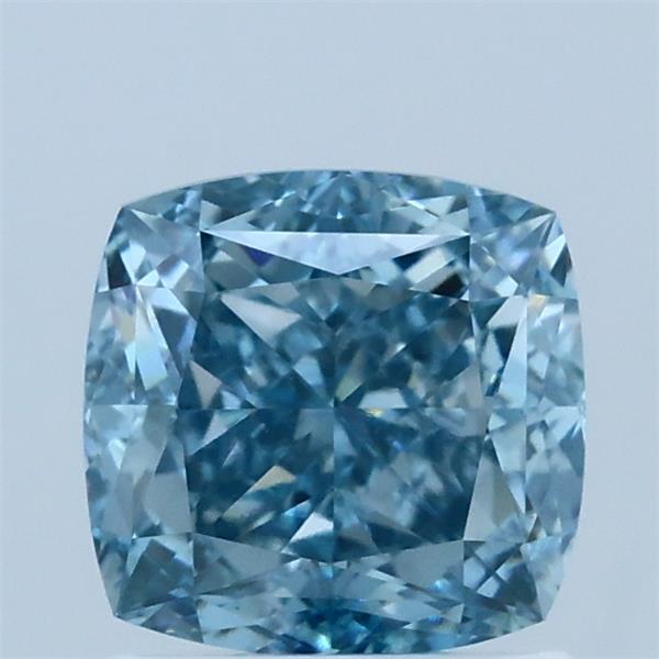 1.61ct Cushion FANCY VIVID BLUE VS1 Lab Created Diamond