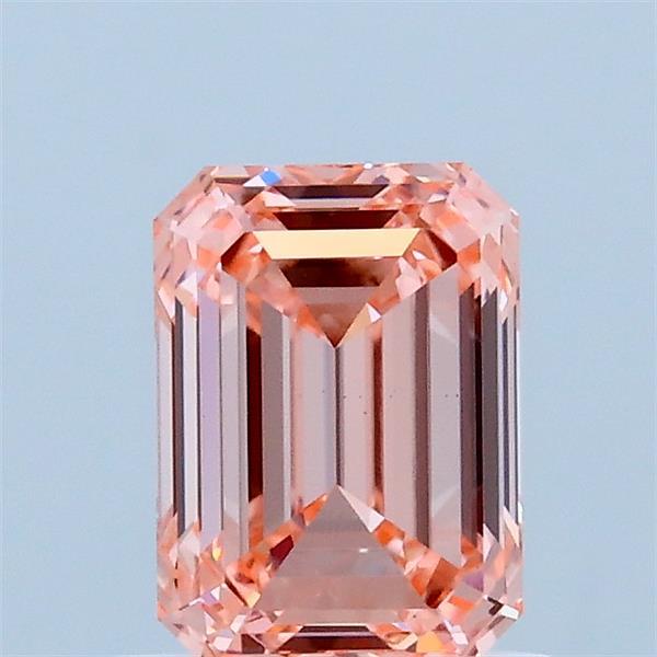 1.01ct Emerald FANCY VIVID PINK VS1 Lab Created Diamond