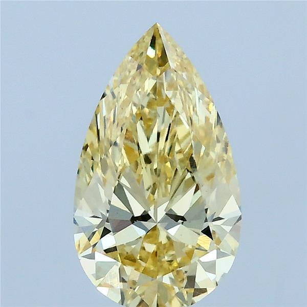 1.53ct Pear FANCY INTENSE YELLOW VS1 Lab Created Diamond