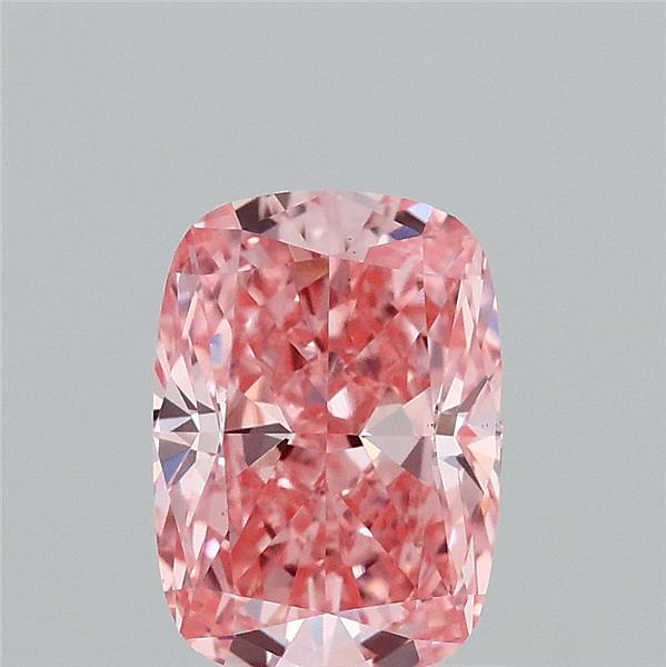 1.53ct Cushion FANCY VIVID PINK VS1 Lab Created Diamond