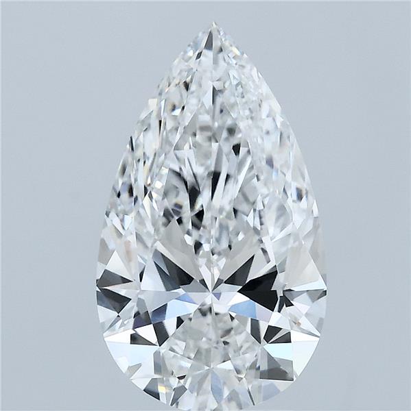 2.81ct Pear F VVS2 Lab Created Diamond