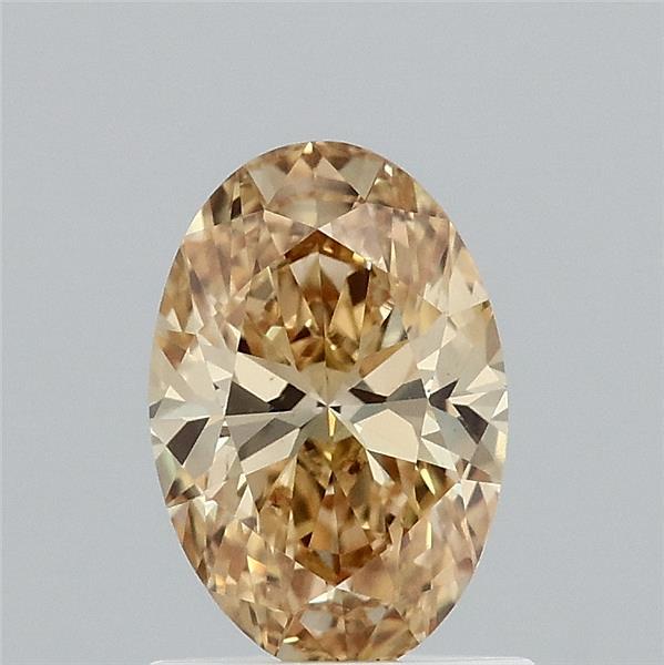 1.02ct Oval FANCY INTENSE YELLOW VS1 Lab Created Diamond