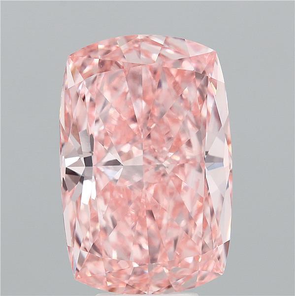 8.28ct Cushion FANCY VIVID PINK VVS2 Lab Created Diamond