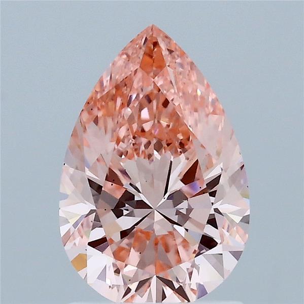 1.51ct Pear FANCY VIVID PINK VS2 Lab Created Diamond