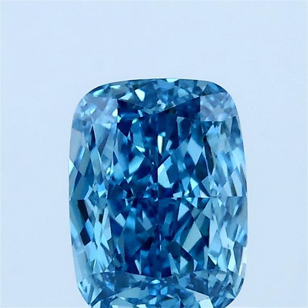 0.92ct Cushion FANCY VIVID BLUE VVS2 Lab Created Diamond