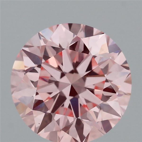 1.84ct Round FANCY INTENSE PINK VVS2 Lab Created Diamond