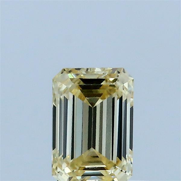 0.55ct Emerald FANCY LIGHT YELLOW VS1 Lab Created Diamond