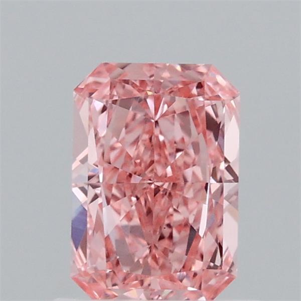 0.83ct Radiant FANCY VIVID PINK VS1 Lab Created Diamond