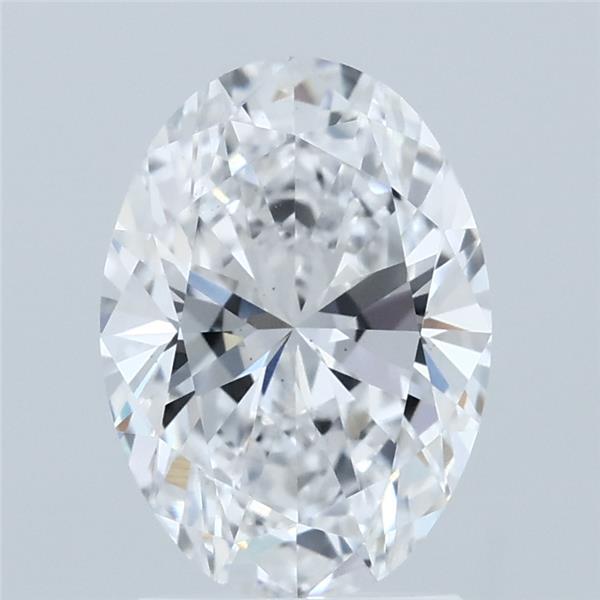 2ct Oval D VS2 Lab Created Diamond