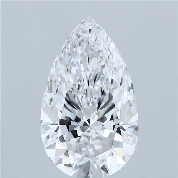 2.71ct Pear D VVS2 Lab Created Diamond
